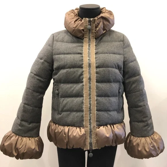 Authentic Moncler Makori Giubbotto Virgin Wool Down Jacket Designer 2 - US M 6-8 - Picture 2 of 16